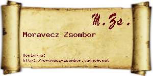 Moravecz Zsombor névjegykártya